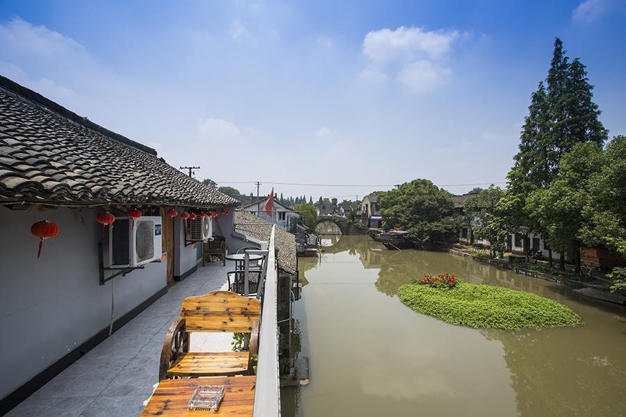 Wuzhen Helan Bridge Inn Tongxiang Exteriör bild