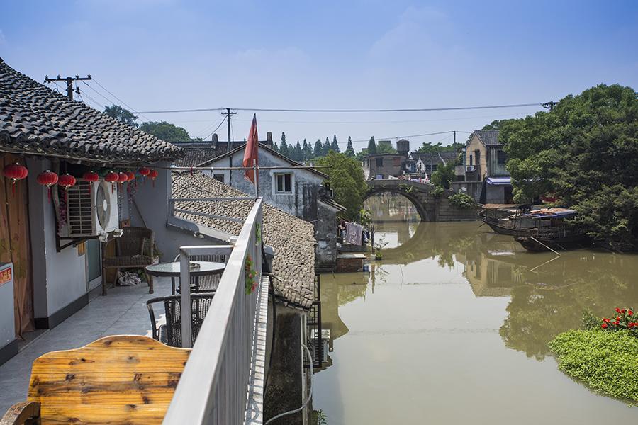 Wuzhen Helan Bridge Inn Tongxiang Exteriör bild